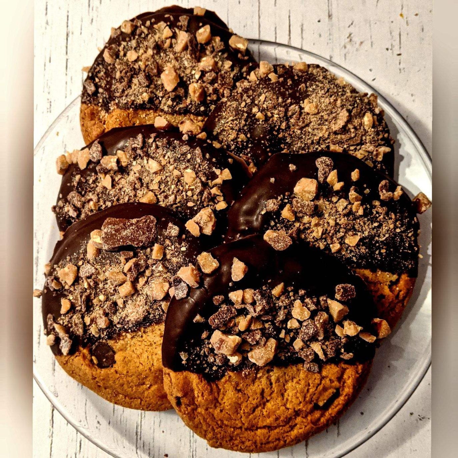 Chocolate Chip Cookies Dipped in Chocolate Gourmet Chocolate Etsy