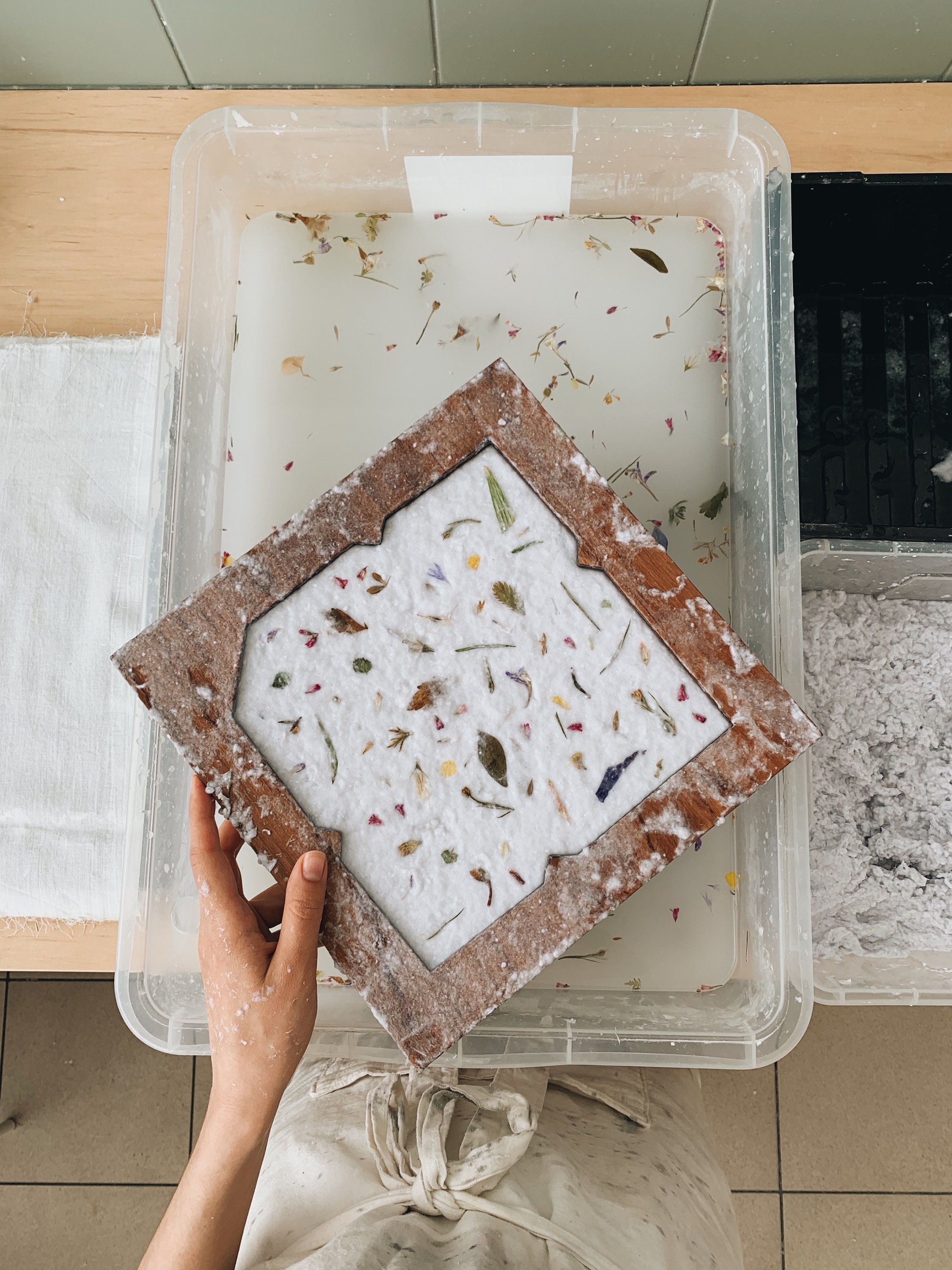 Envelope Mould and Deckle for Handmade Paper Making. Paper Making Kit