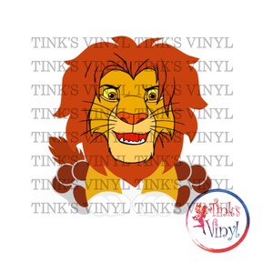 Sitting Lion Print and Cut File (Digital Download)