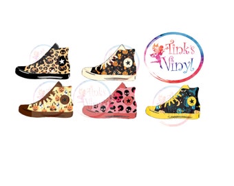 Turnschuh Schuh (Converse) Print & Schnitt Dateien