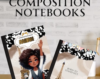 Personalized Kids Composition Notebook: Custom Name School Journal