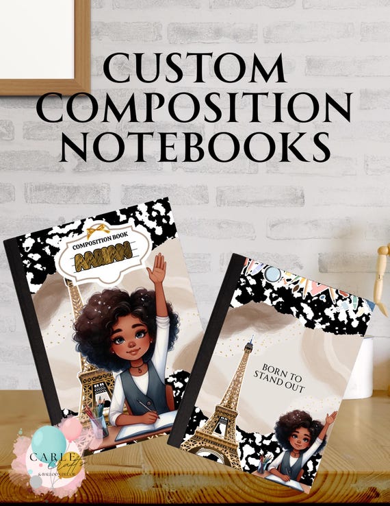 Personalized Kids Composition Notebook: Custom Name School Journal
