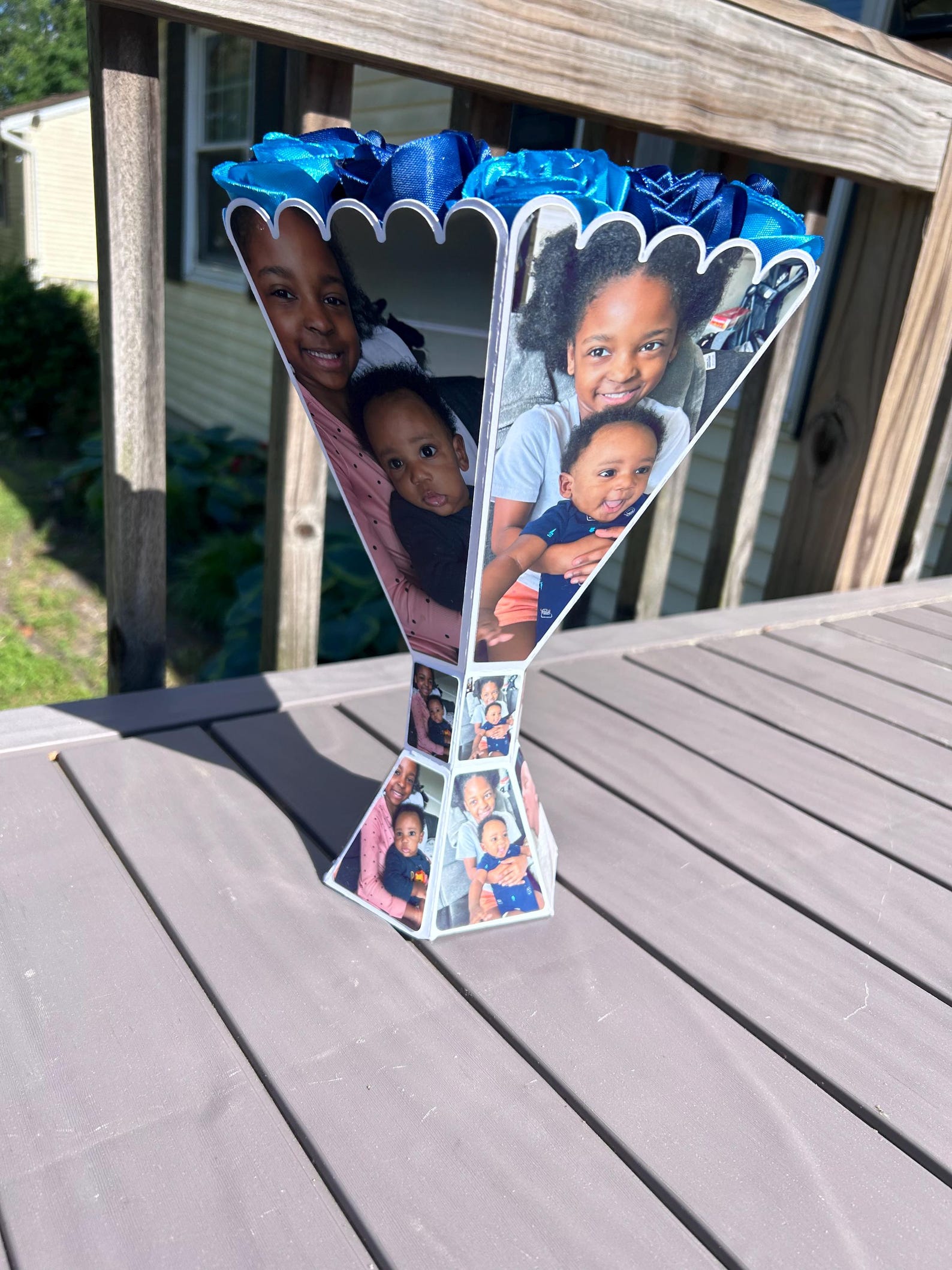 Forever Ribbon Rose Flower Bouquet With Custom Vase - Etsy