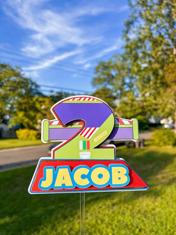 Custom 3D Toy Story Cake Topper: Personalized Birthday Party Decoration