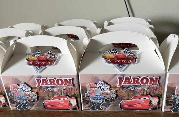 Custom Disney Cars Treat Boxes | Lightning McQueen