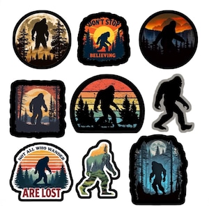 Bigfoot Sticker | Sasquatch Vinyl Decal | Cryptid Forest Sticker | Outdoorsy