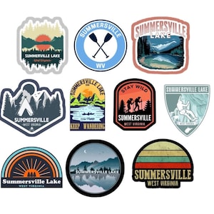 Summersville Lake WV Sticker – West Virginia Outdoor Vinyl Decal – Hiking, Boating, Climbing Gift – Nature Adventure