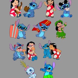 Pegatinas de Lilo y Stitch