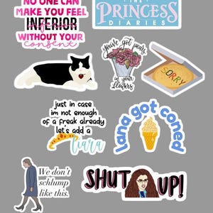 Stickers agendas princesse