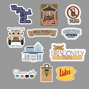 Op Gilmore Girls geïnspireerde stickers