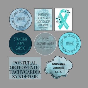 POTS Syndrome Sticker, Postural Orthostatic Tachycardia Syndrome