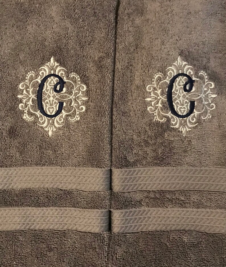 Personalized Luxury Bath Towels Ornamental Etsy