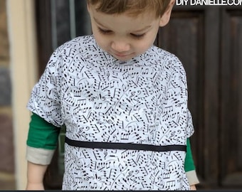 Patrón de bata de hospital para niños pequeños