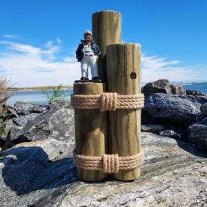 Dock pilings~Shore pilings~Nautical pilings~Decorative patio posts~Garden shore pilings~Deck piling~Coastal piling decor