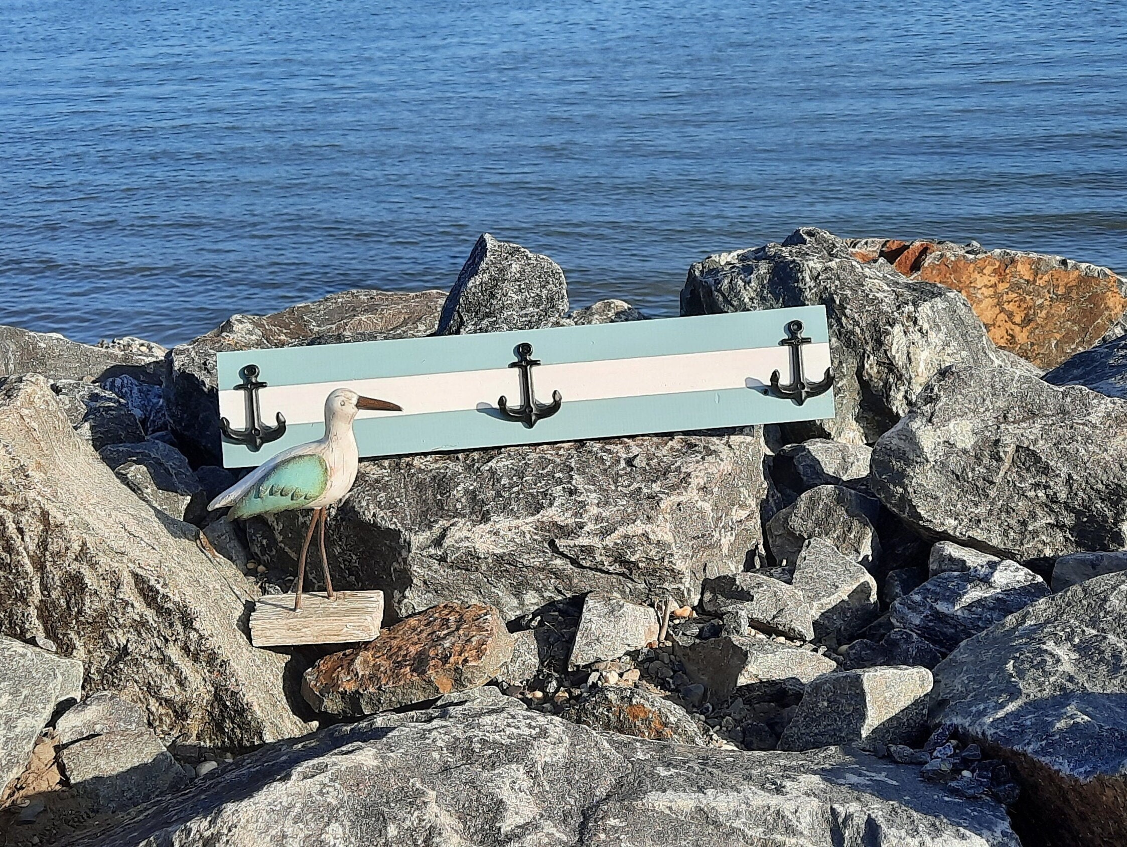 Coastal Towel Racknautical Towel Rack Beach House Towel Etsy