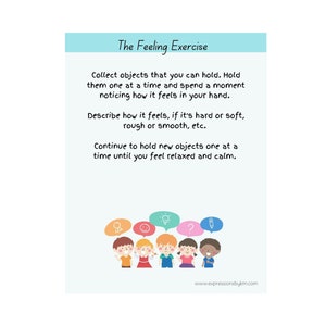 Mindfulness Worksheets for Children - Mindfulness Exercises - Relaxation Techniques - Parent, Teacher, Therapist Worksheets