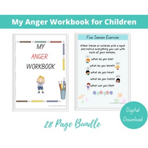 My Anger Workbook for Children - Anger Control - Anger Management - Anger Tools for Children