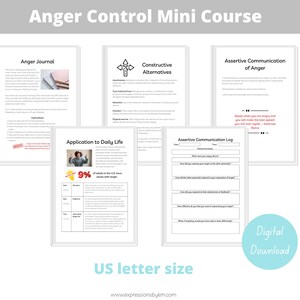 Anger Control Workbook - Anger Control - Anger Management - Workbook
