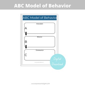 Folha de exercícios do modelo ABC de comportamento: ferramenta de terapia para professores (PDF)