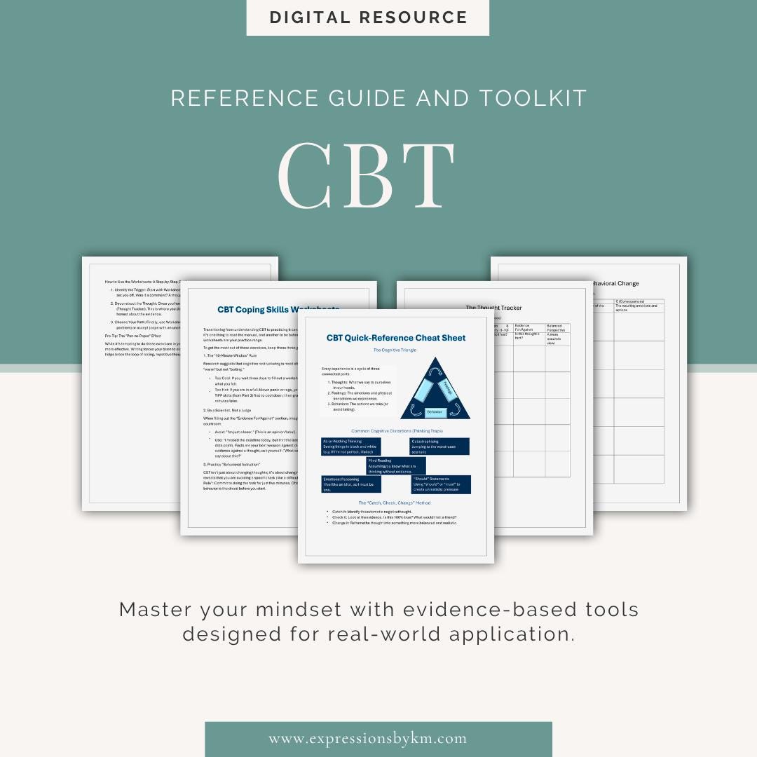 CBT Reference Guide and Toolkit: the Cognitive Clarity System - Etsy