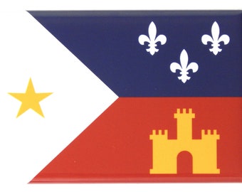 Acadian Flag Logo Decal Sticker MV