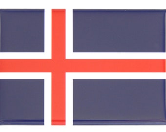 Vlag van IJsland koelkastmagneet