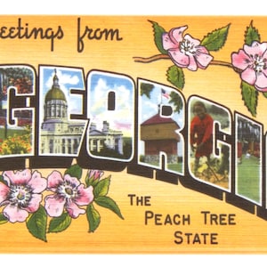 Greetings from Georgia Fridge Magnet &quot;style A&quot;