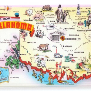 Oklahoma Souvenir-Tasche - Canvas-Tragetasche Mit Design, 37x32 Cm, Vielseitig Nutzbar