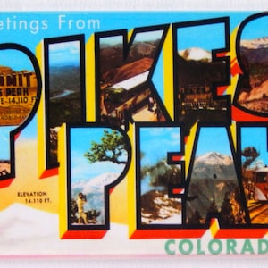 Aimant de réfrigérateur « Style B » de Pikes Peak, Colorado