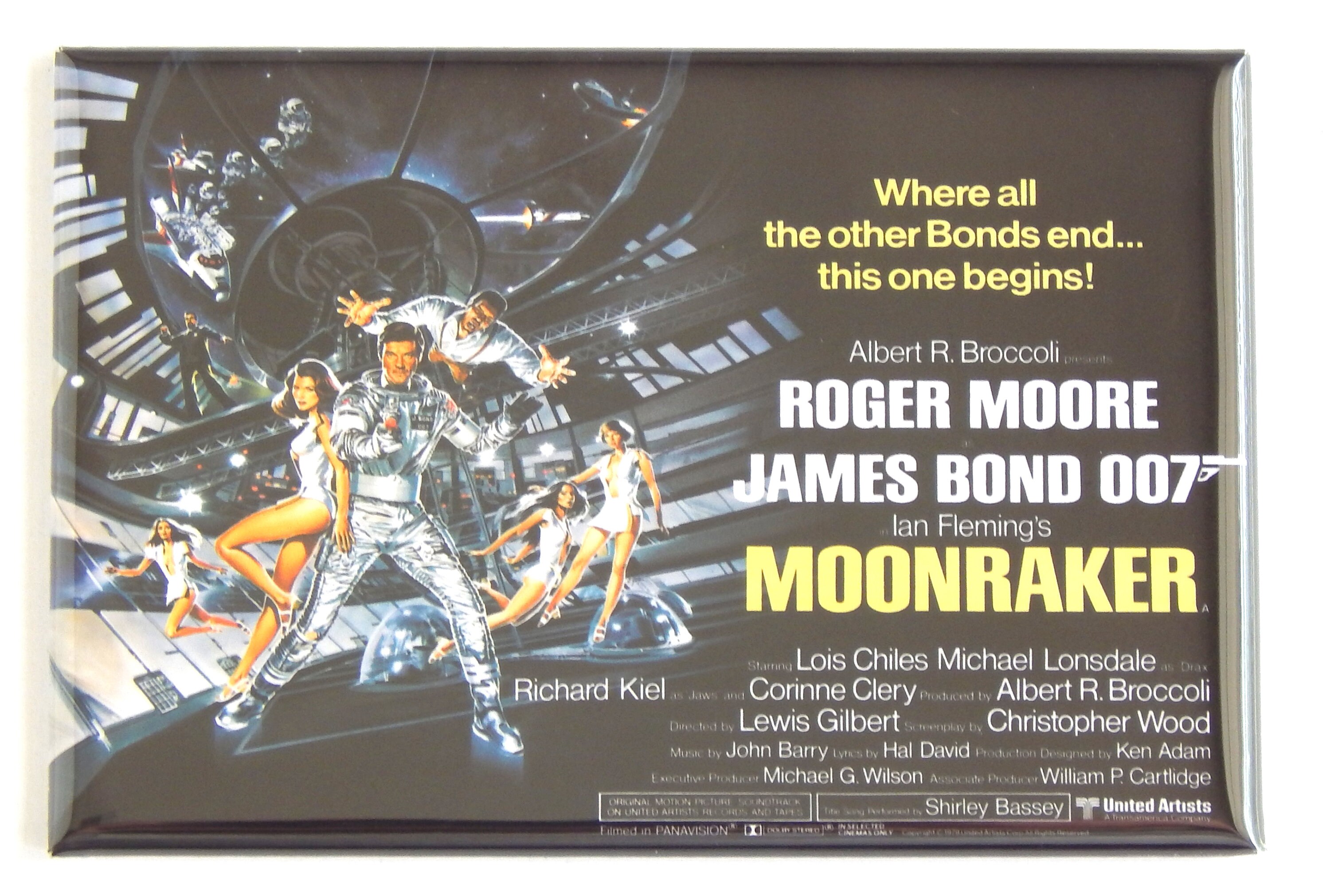 Moonraker MAGNET 2"x3" Refrigerator Locker Movie Poster Imgae 2 
