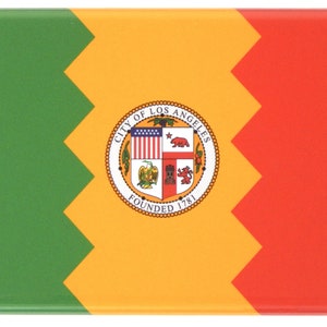 Flaga Los Angeles Kalifornia magnes na lodówkę