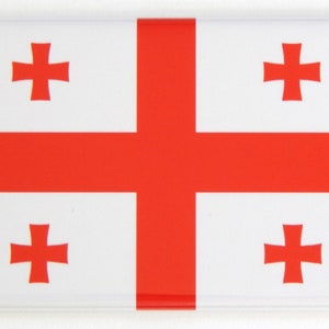 Flag of Georgia (Country) Fridge Magnet