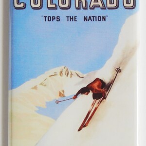 Ski Colorado Travel Poster Fridge Magnet &quot;style A&quot;
