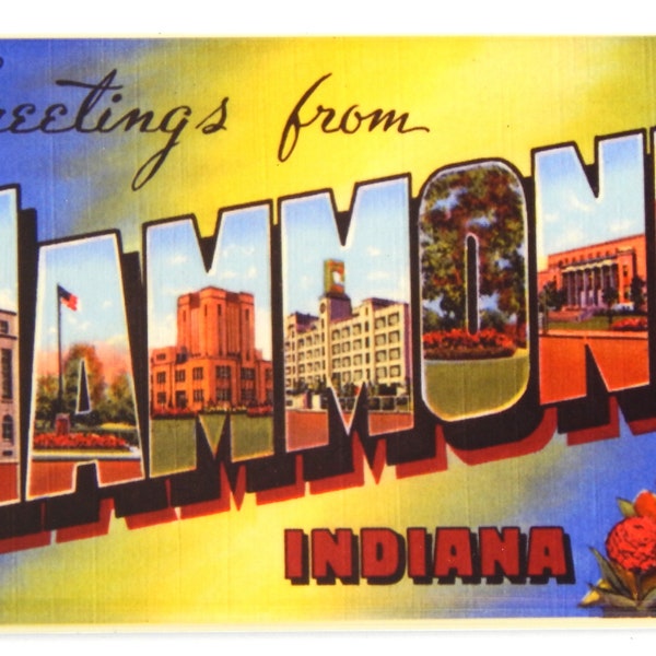 Greetings from Hammond Indiana Fridge Magnet