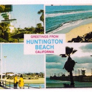 Greetings from Huntington Beach California Fridge Magnet