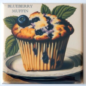 Blueberry Muffin Fridge Magnet &quot;style A&quot;