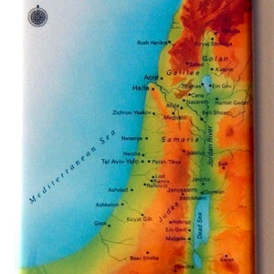 Map of Israel Fridge Magnet