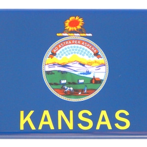 Kansas State Flag Fridge Magnet