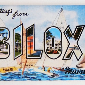 Greetings from Biloxi Mississippi Kühlschrankmagnet "Style A"