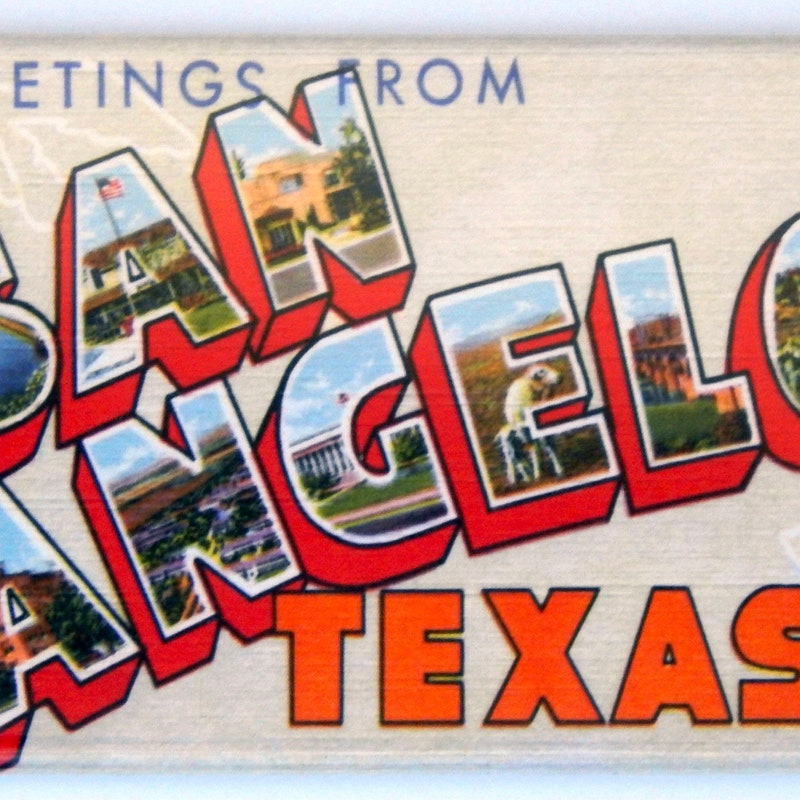 San Angelo Texas Etsy