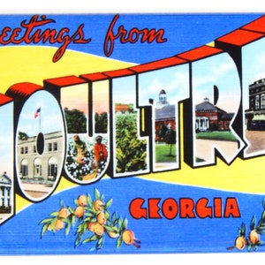 Greetings from Moultrie Georgia Fridge Magnet
