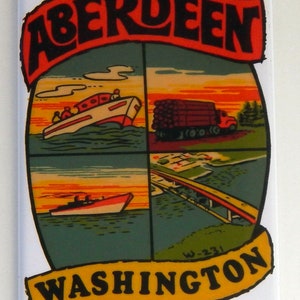 Aberdeen Washington Fridge Magnet