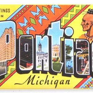 Grüße von Portiac Missouri Kühlschrankmagnet