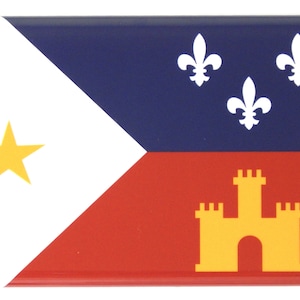 Flag of Acadiana Fridge Magnet