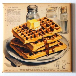 Waffles Fridge Magnet &quot;style A&quot;