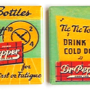 Soda Sign Fridge Magnet Set