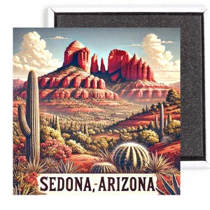 Sedona Arizona Travel Souvenir Fridge Magnet