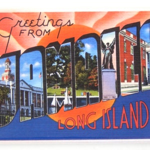 Greetings from Jamaica Long Island New York Fridge Magnet &quot;style A&quot;