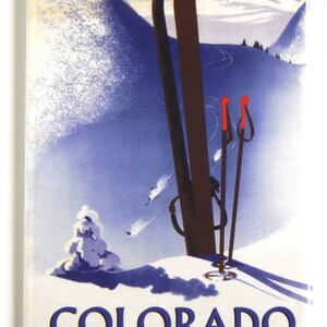 Ski Colorado Travel Poster Fridge Magnet &quot;style B&quot;