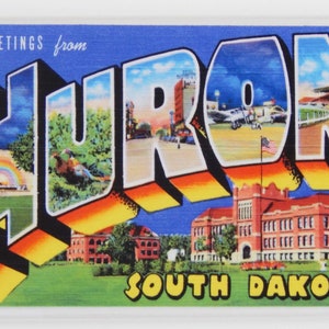 Saluti da Huron Calamita da frigo del South Dakota